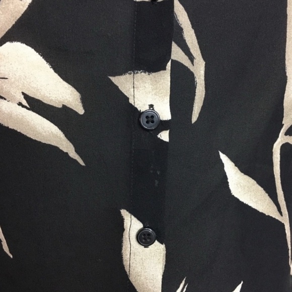 VNT Jones New York 100% Silk Button Down Long Sleeve Floral Semi Sheer Blouse - Picture 8 of 16